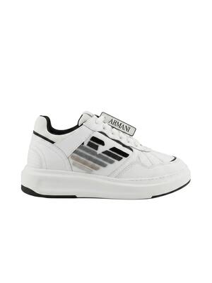 Emporio armani platform sneakers dames wit zwart veters