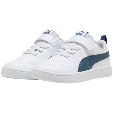 Zapatillas Puma modelo Rickie "White-Evening Blue" para niños unisex