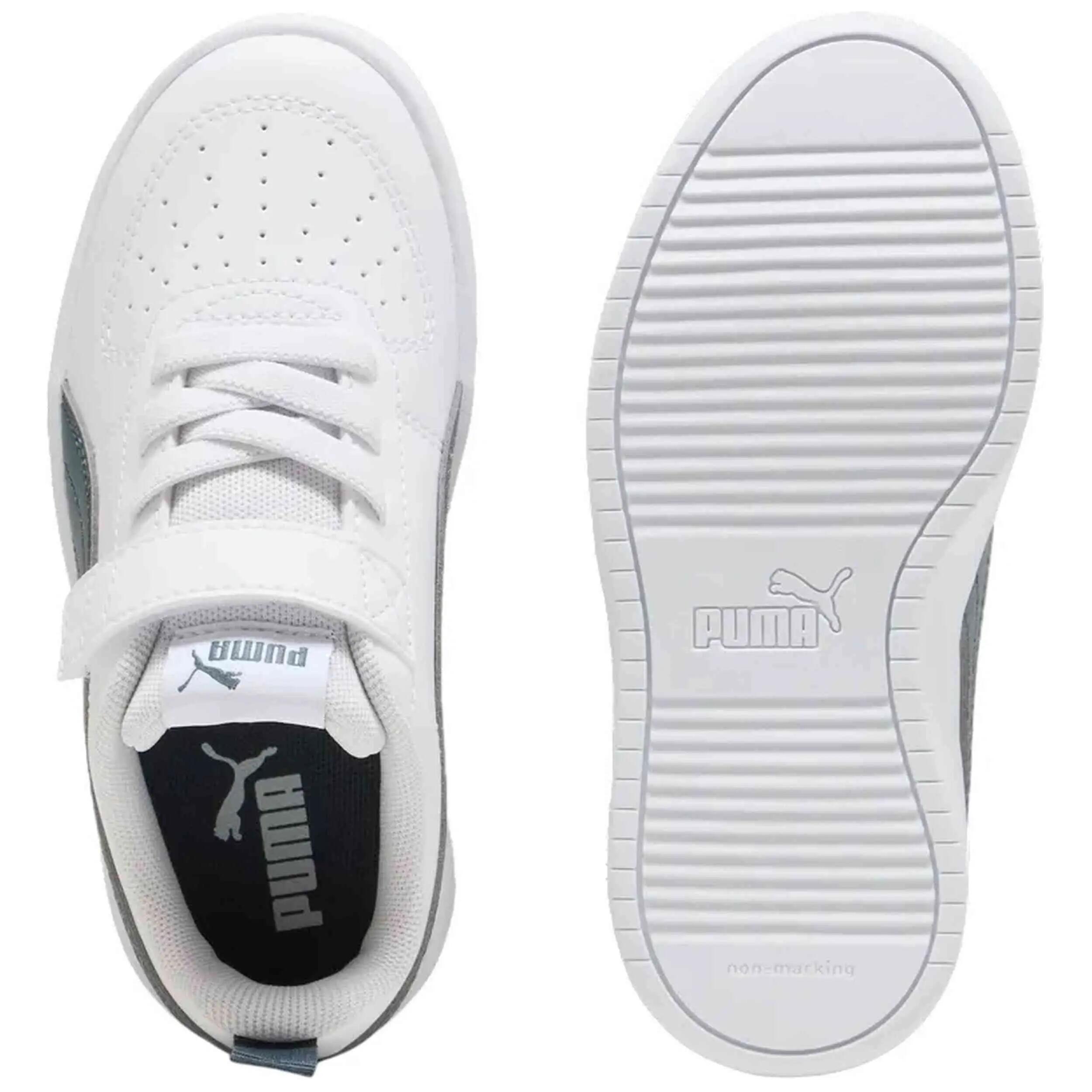 Schoen Puma model Rickie "White-Evening Blue" voor unisex jongens 3/5
