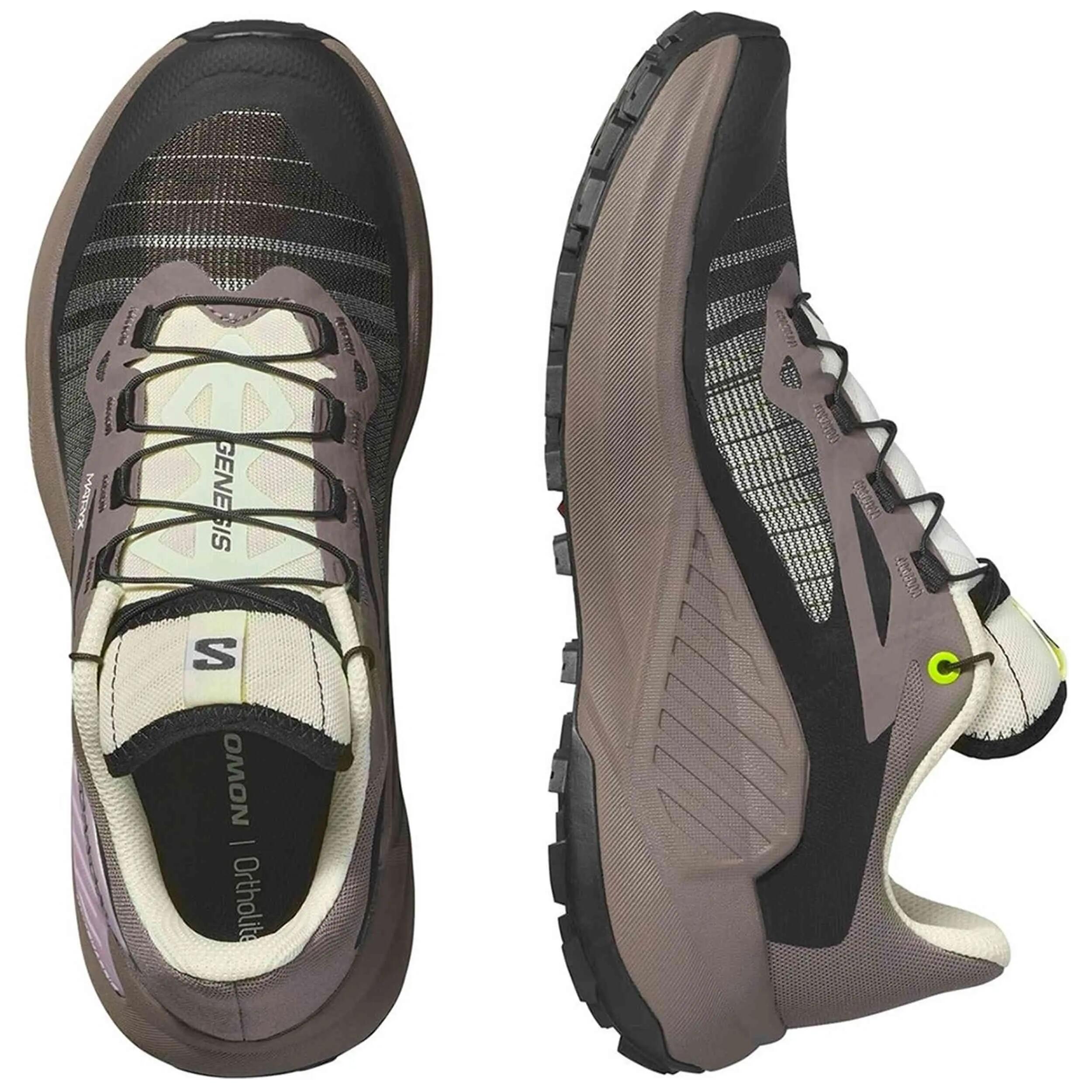 Zapatillas de trekking Salomon modelo Genesis "Iron/Vanilla Ice/Cycla para mujer 4/5