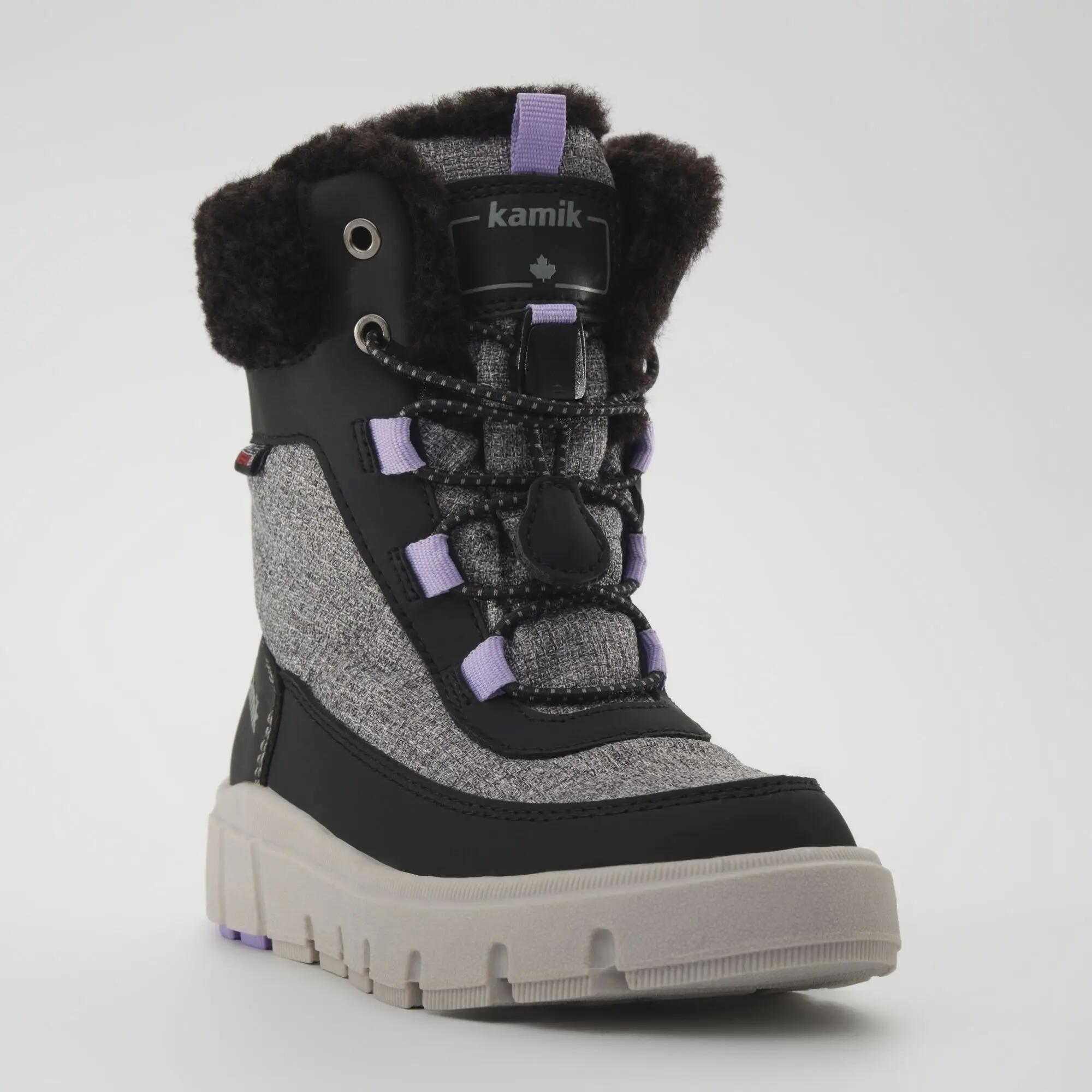 Enfants SEEKERF Bottes d'hiver Gris foncé 7/10