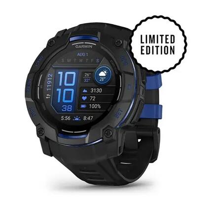 Montre connectée Garmin Instinct 3 AMOLED Noir/Bleu