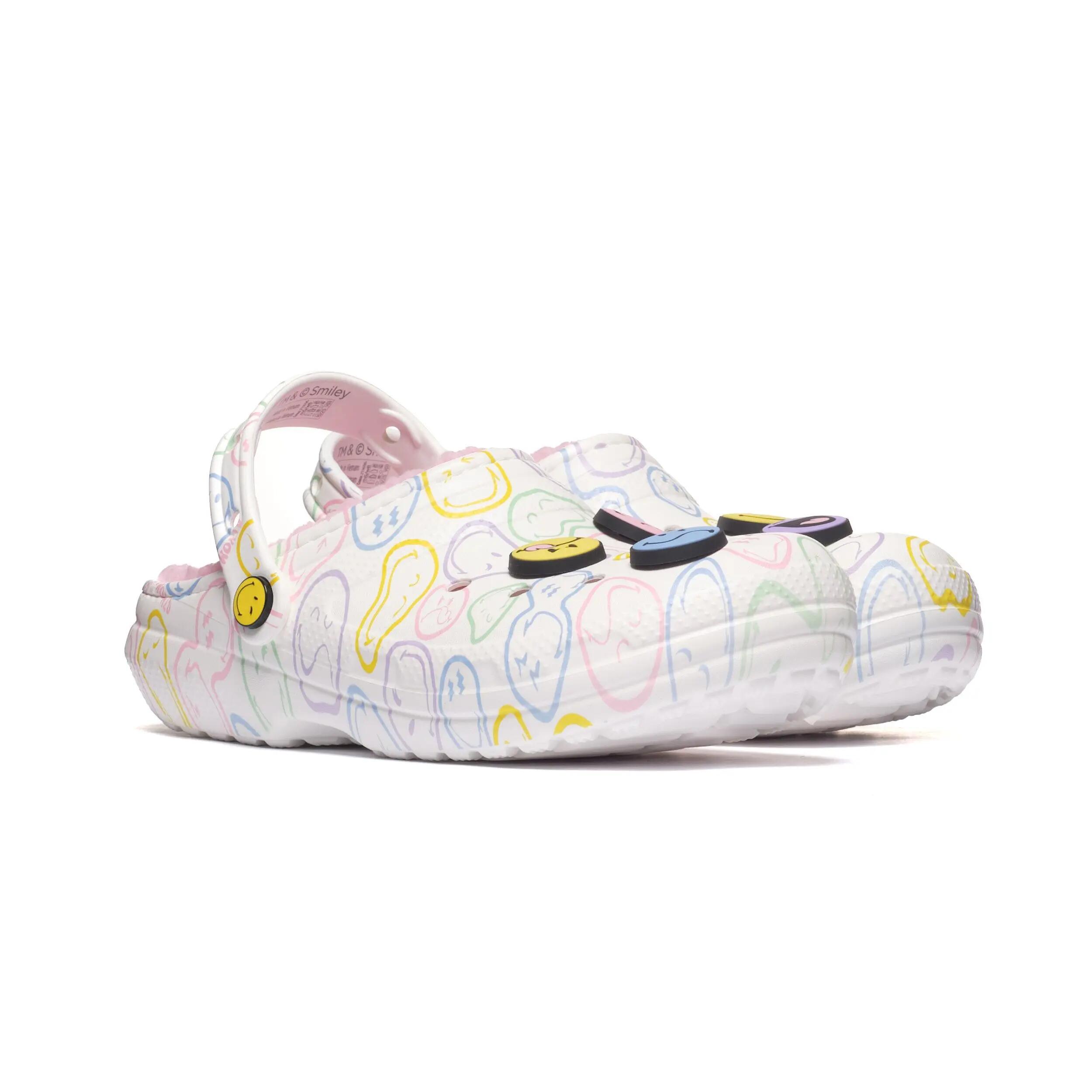 Chodaki Crocs Smiley Classic Lined Clog 211696-90H 1/6