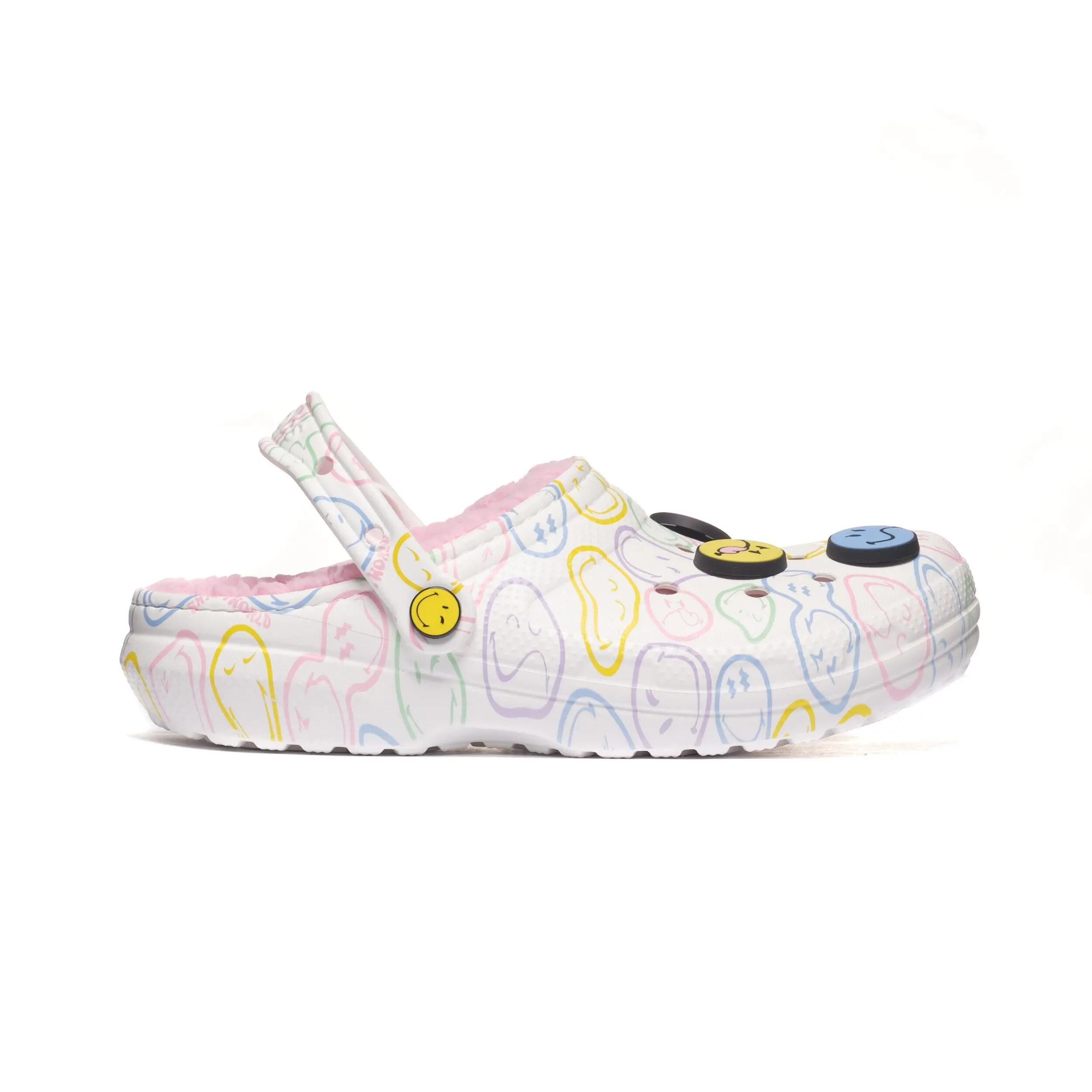 Chodaki Crocs Smiley Classic Lined Clog 211696-90H 2/6
