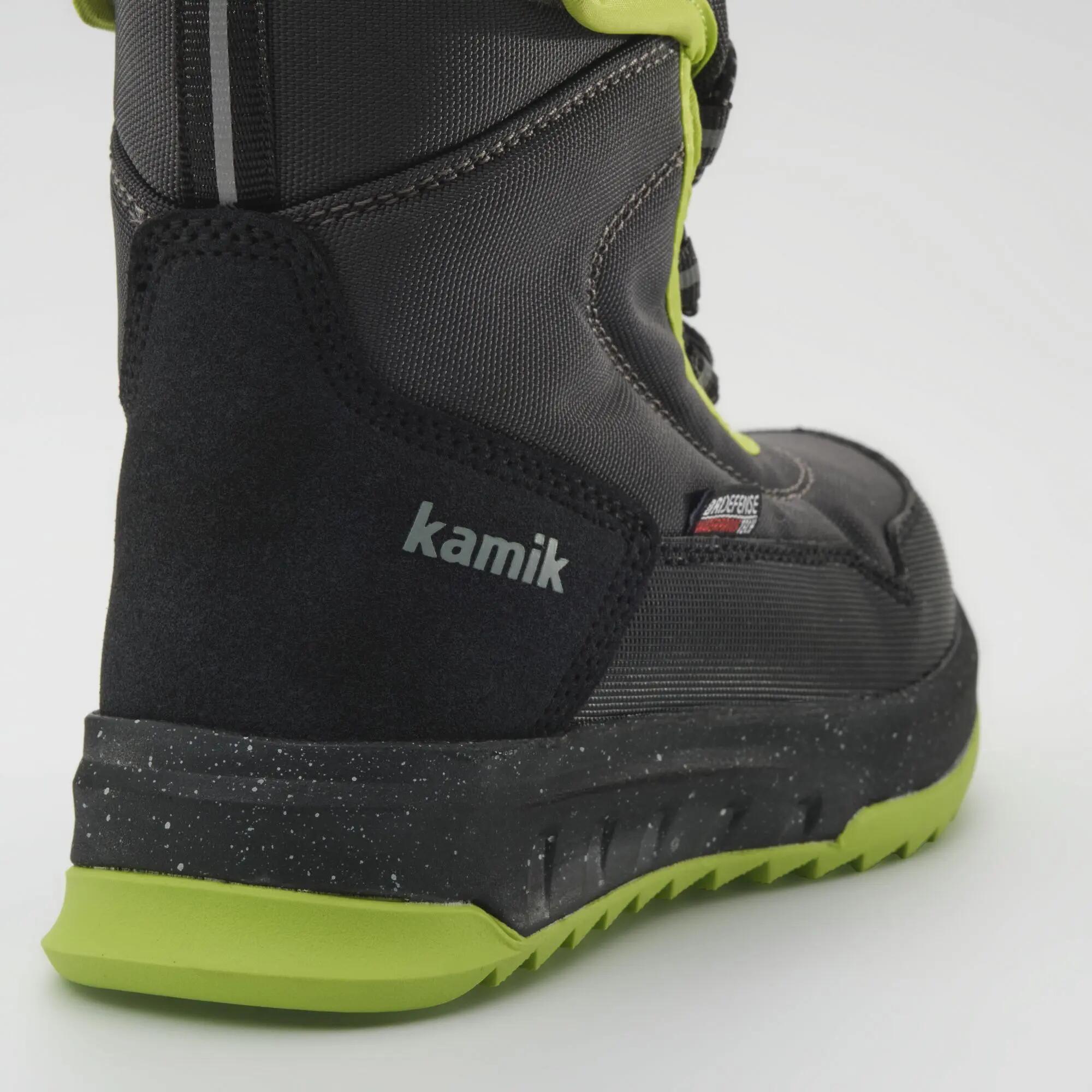 Kinderen STORMEXEZ Winterlaarzen Donkergrijs/limoen 9/10