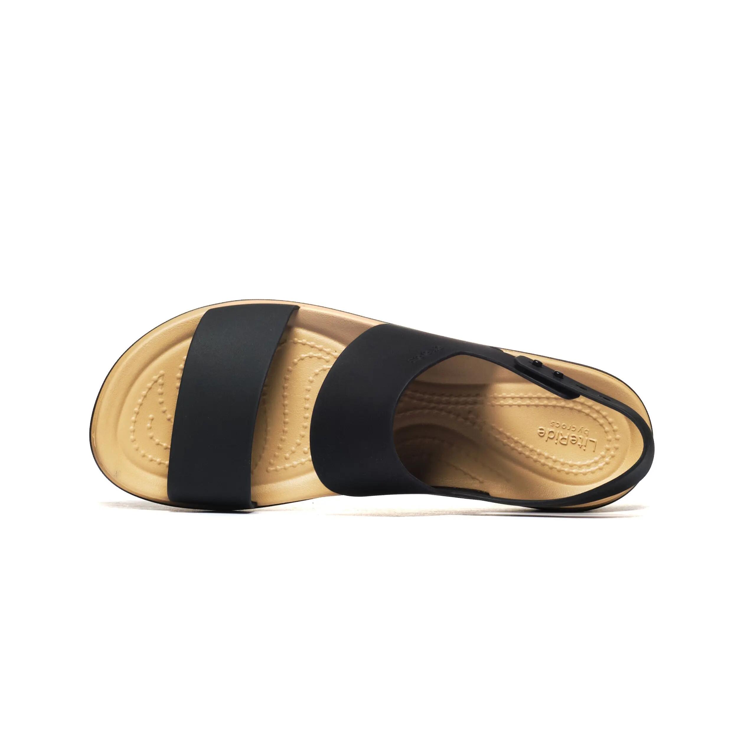 Sandales Crocs Brooklyn Matte Wrap Femme Noir/Cashew 4/6