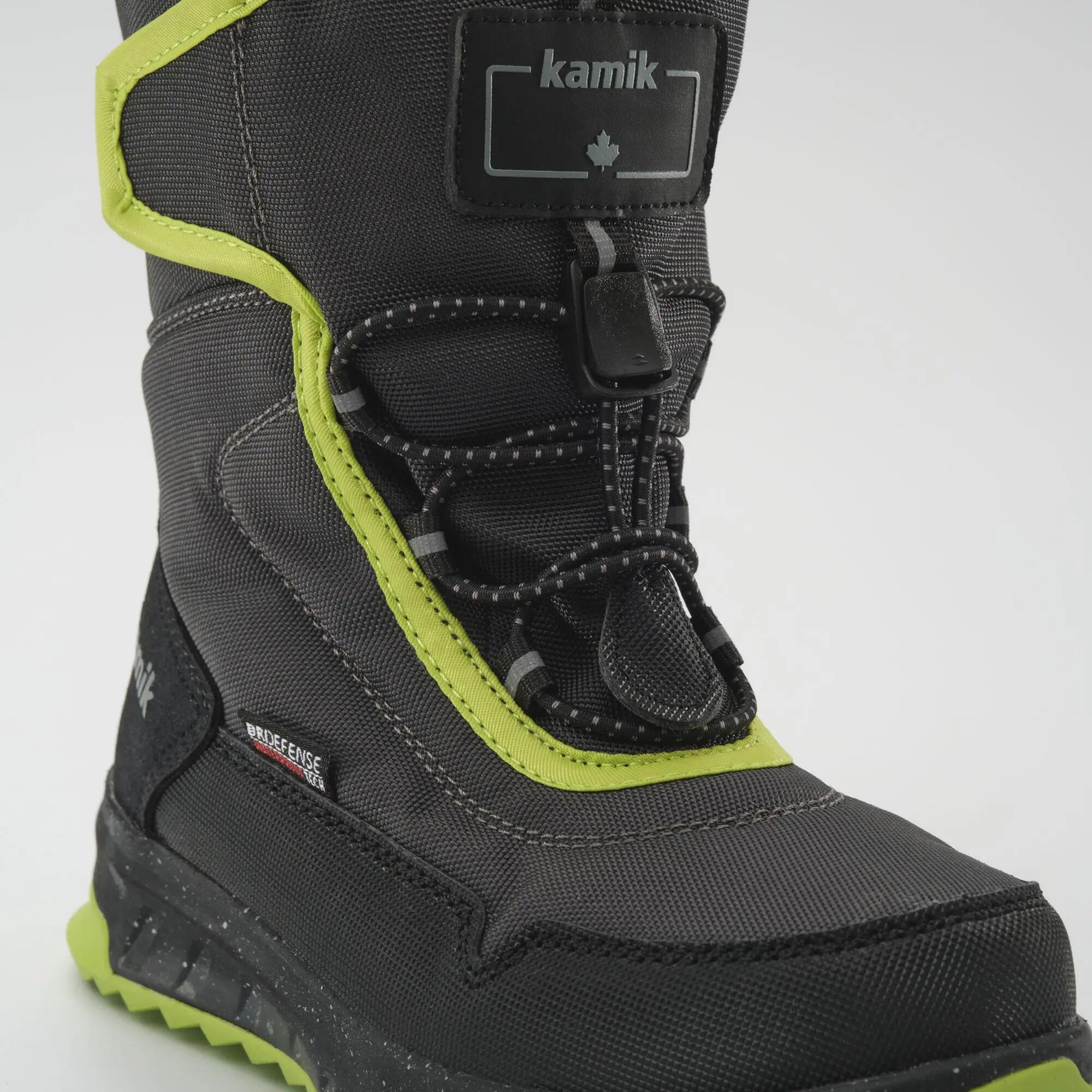 Kinderen STORMEXEZ Winterlaarzen Donkergrijs/limoen 8/10