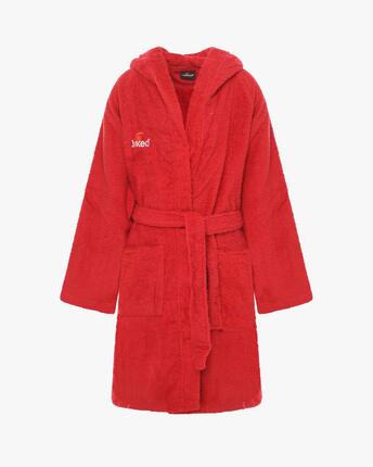 Peignoir rouge pour garçons et filles en matière synthétique pour l'éducation ph