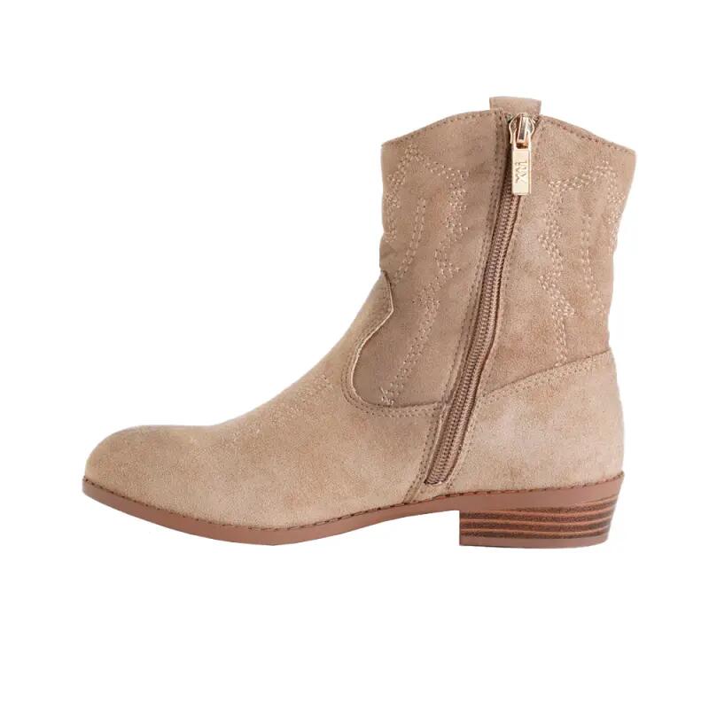 Botines Planos NiÑo Xti  Beige 3/4