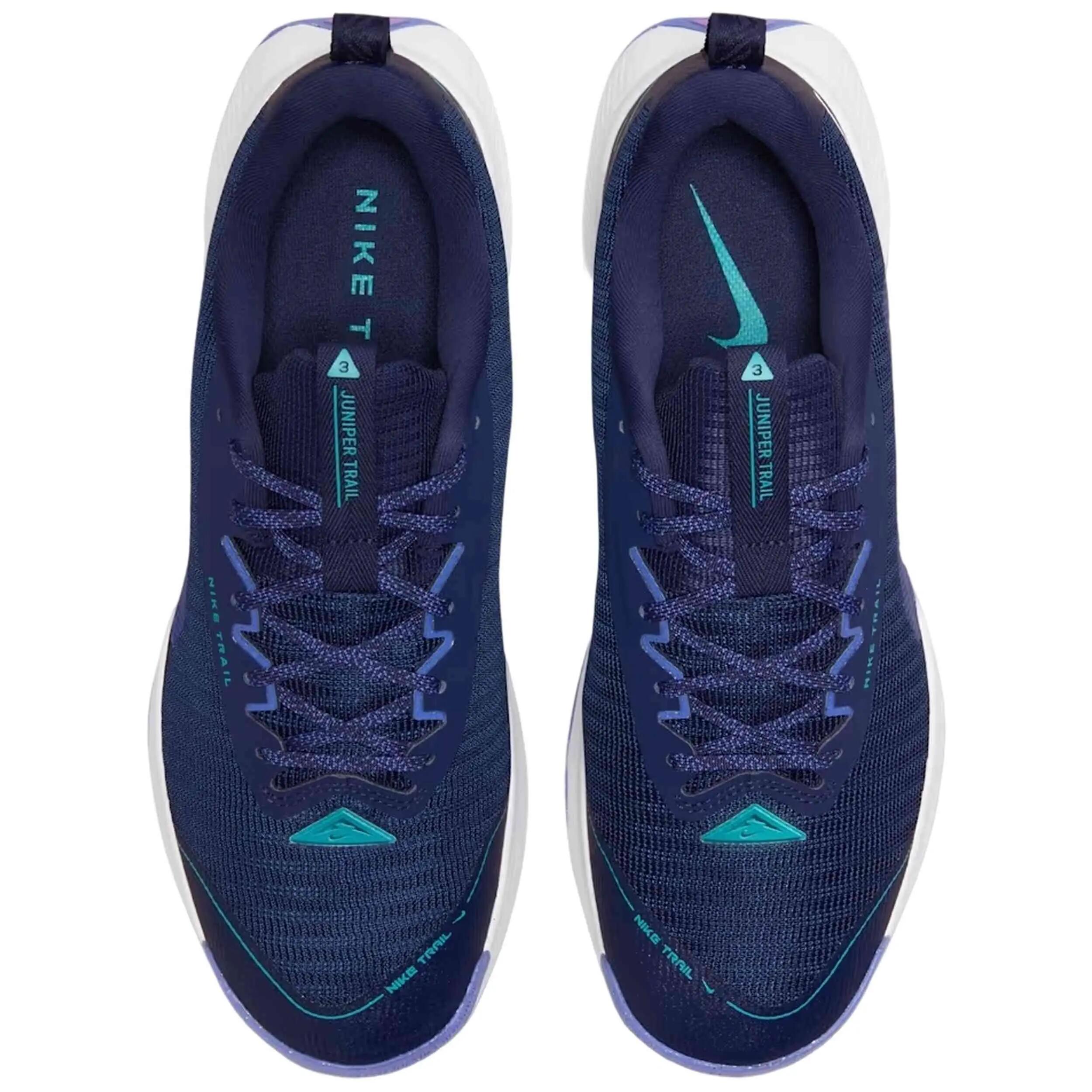 Zapatillas Nike modelo Juniper Trail 3 "Midnight Navy/Sapphire" para hombre 3/4