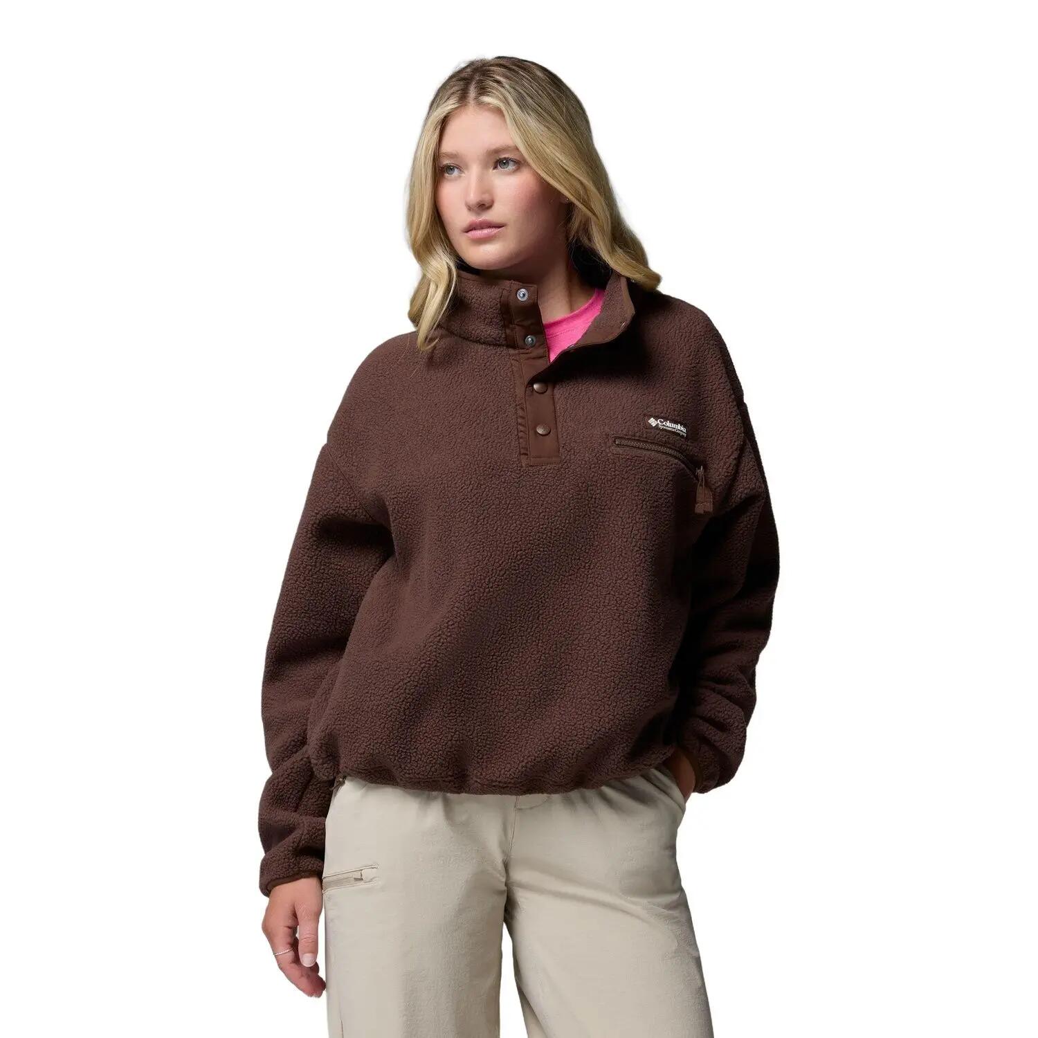 Bluză Columbia Helvetia Ii Cropped Half Snap Fleece Femeie