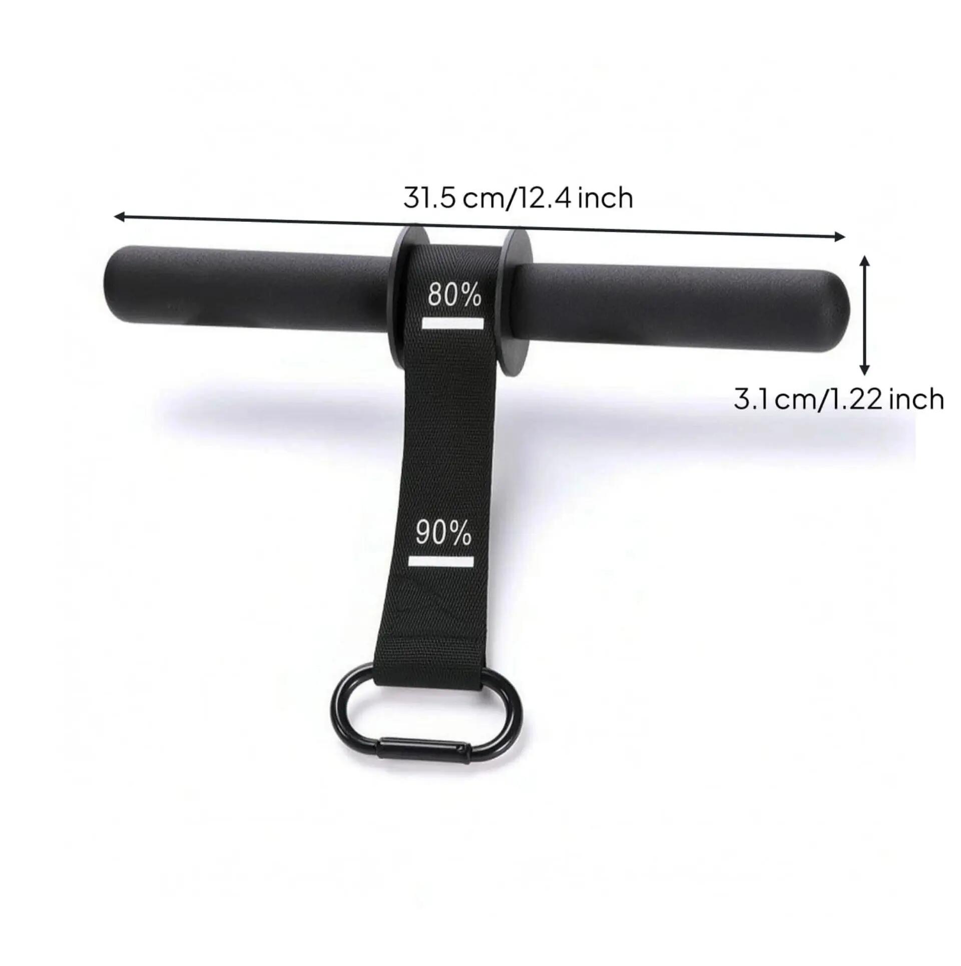 Rolo de musculação antebraços e pulsos - pega antiderrapante - carga ajustável 4/4