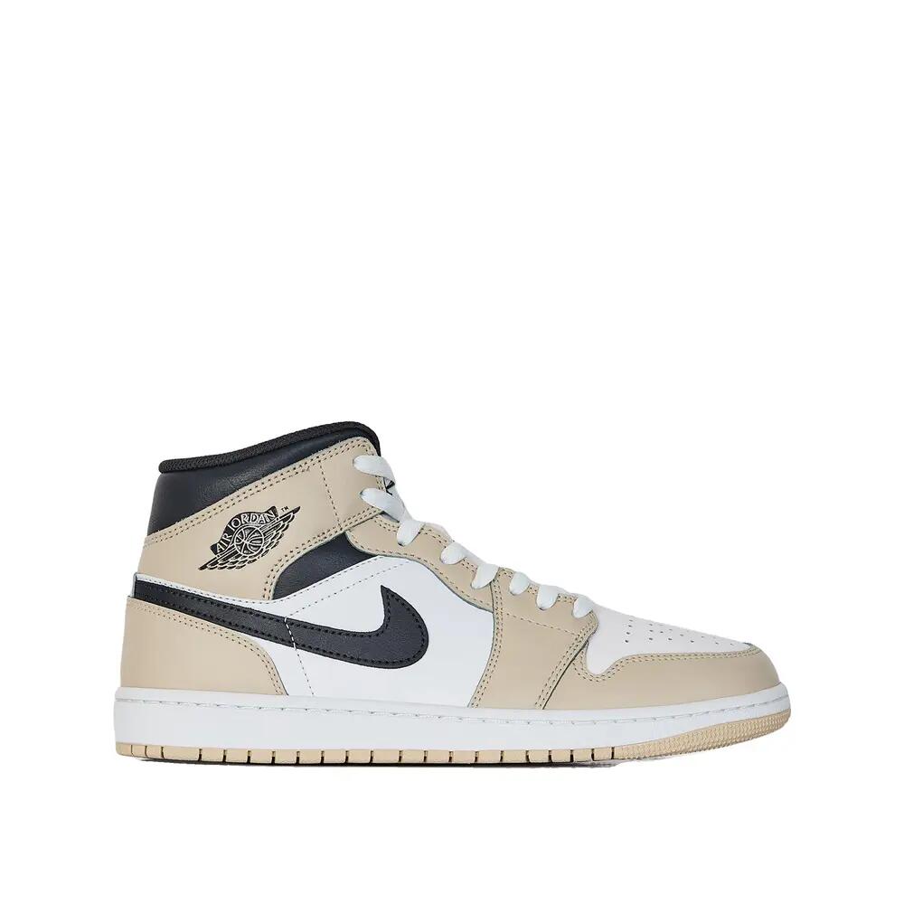 Nike Air Jordan 1 Mid Beige/White Shoes 1/3