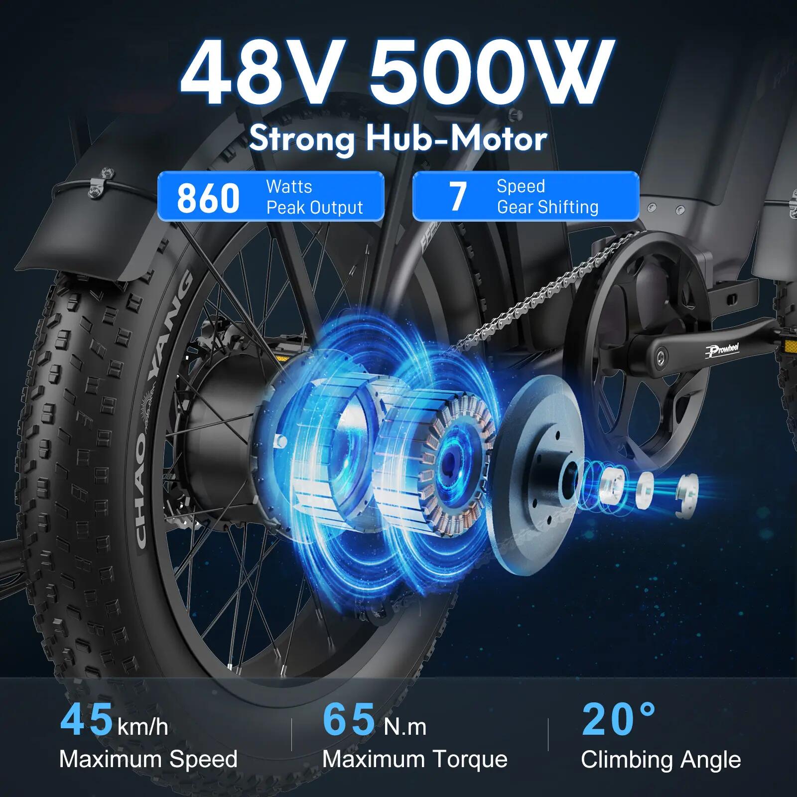 Fafrees FF20 Polar elektrische fiets voor volwassenen,48V 26,8Ah accu 9/15