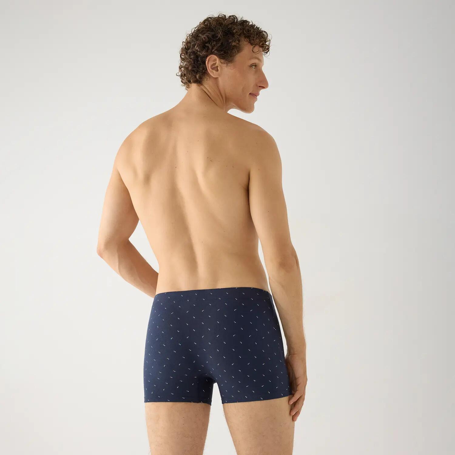 Lot de 2 boxers en coton imprimés motifs minimalistes 7/7