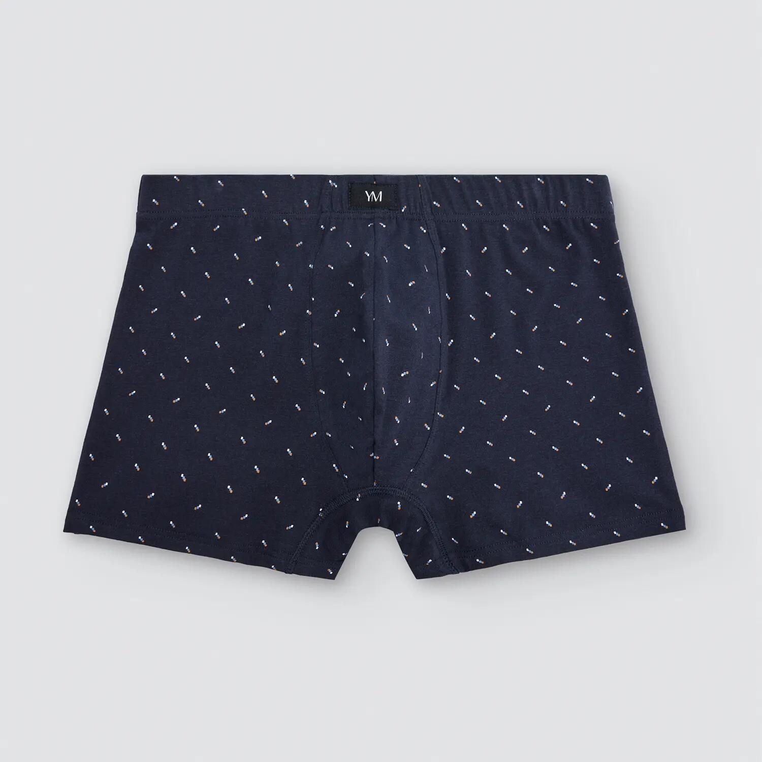 Lot de 2 boxers en coton imprimés motifs minimalistes 4/7