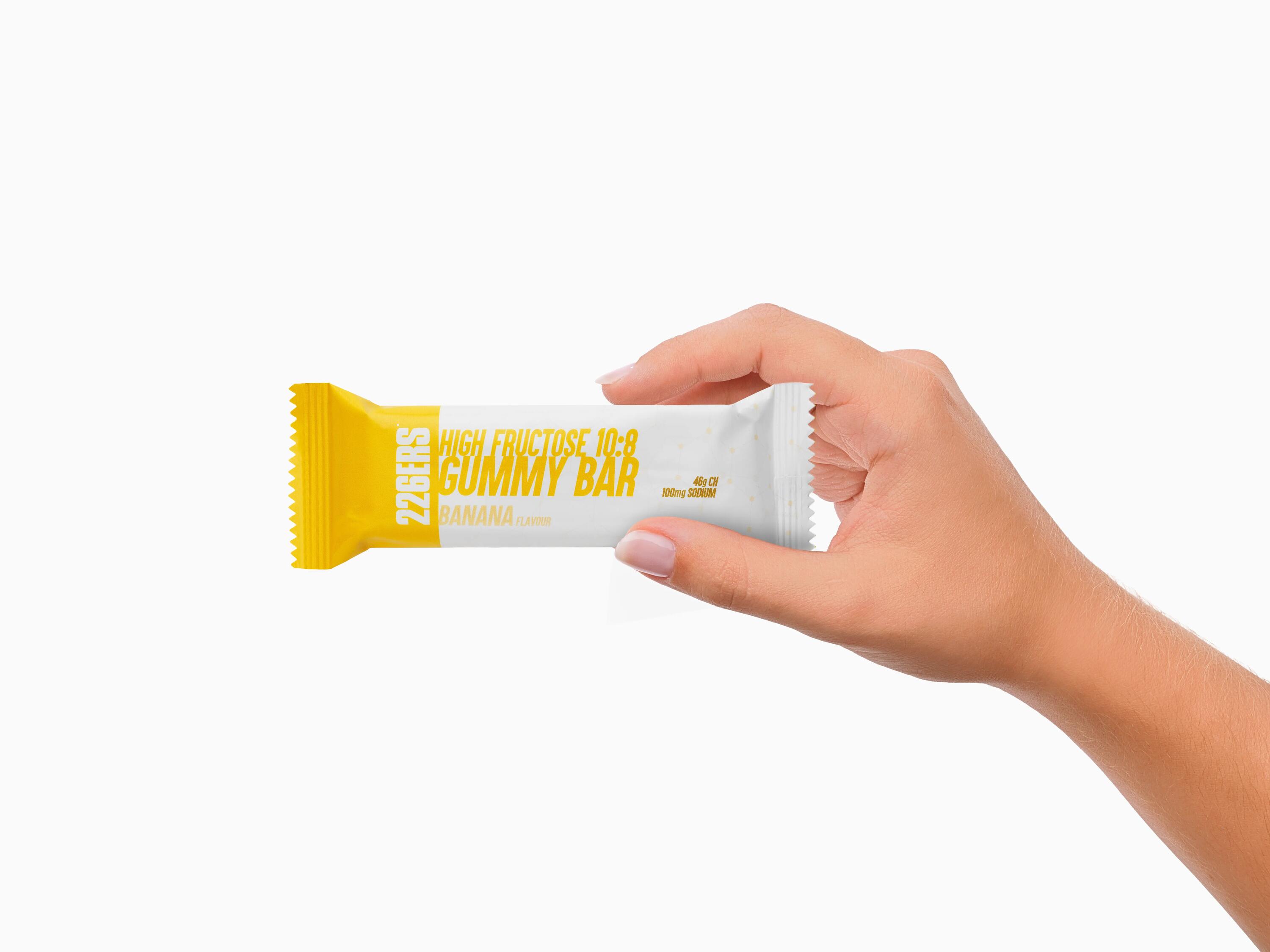 HIGH FRUCTOSE GUMMY BAR 60g BANANA 6/7