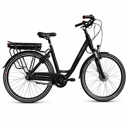 Rower elektryczny Devron 28120 VCN7 – 28 cali, rozmiar M, czarny