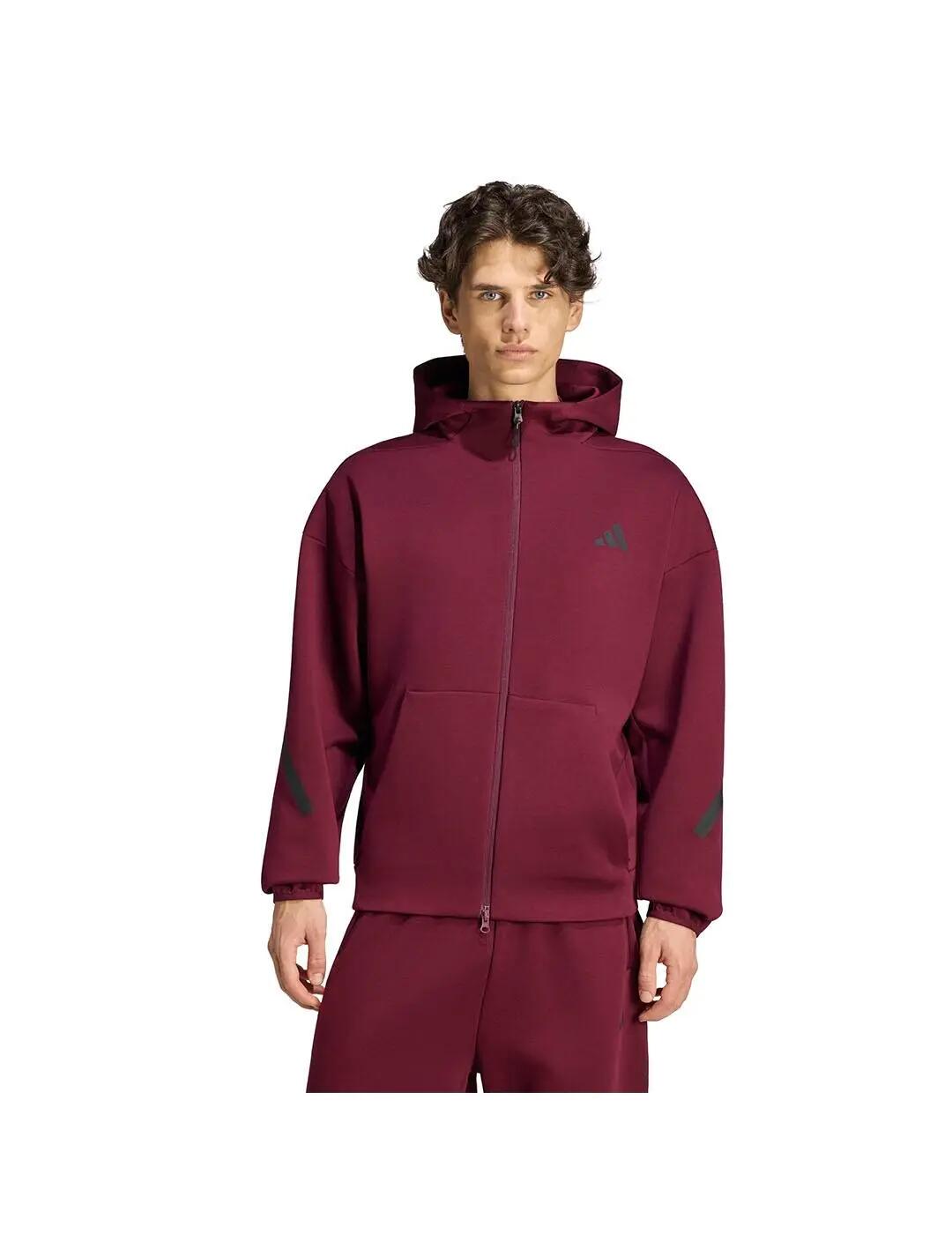 Sweatshirts polaires pour hommes Adidas Z.n.e Grenat. 2/5