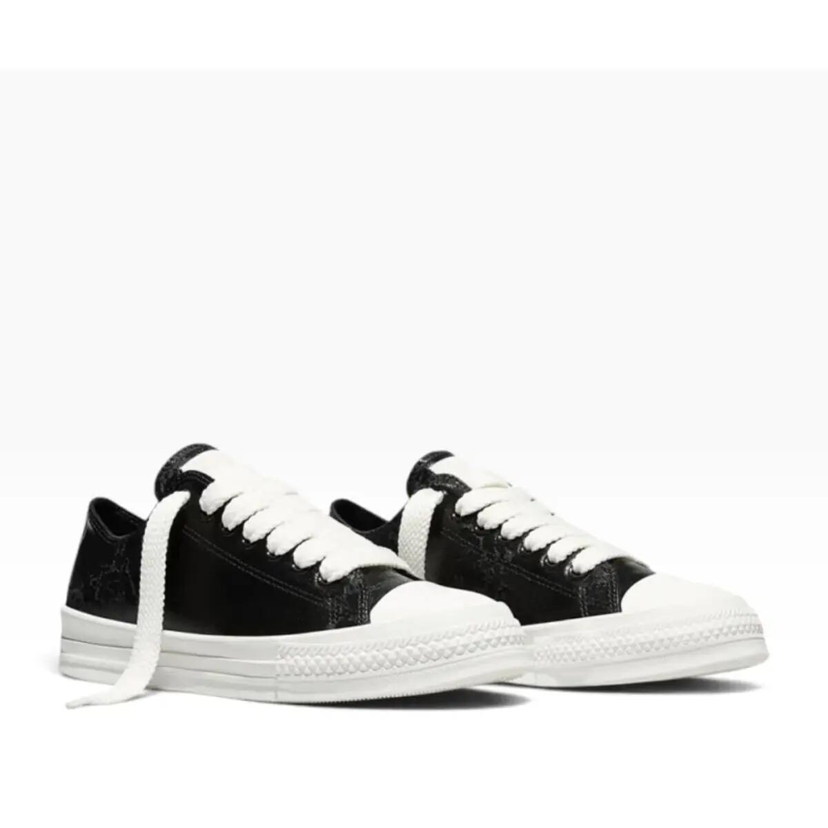 Converse Chuck Taylor All Star Throwback Low Waxed Denim Black 4/4