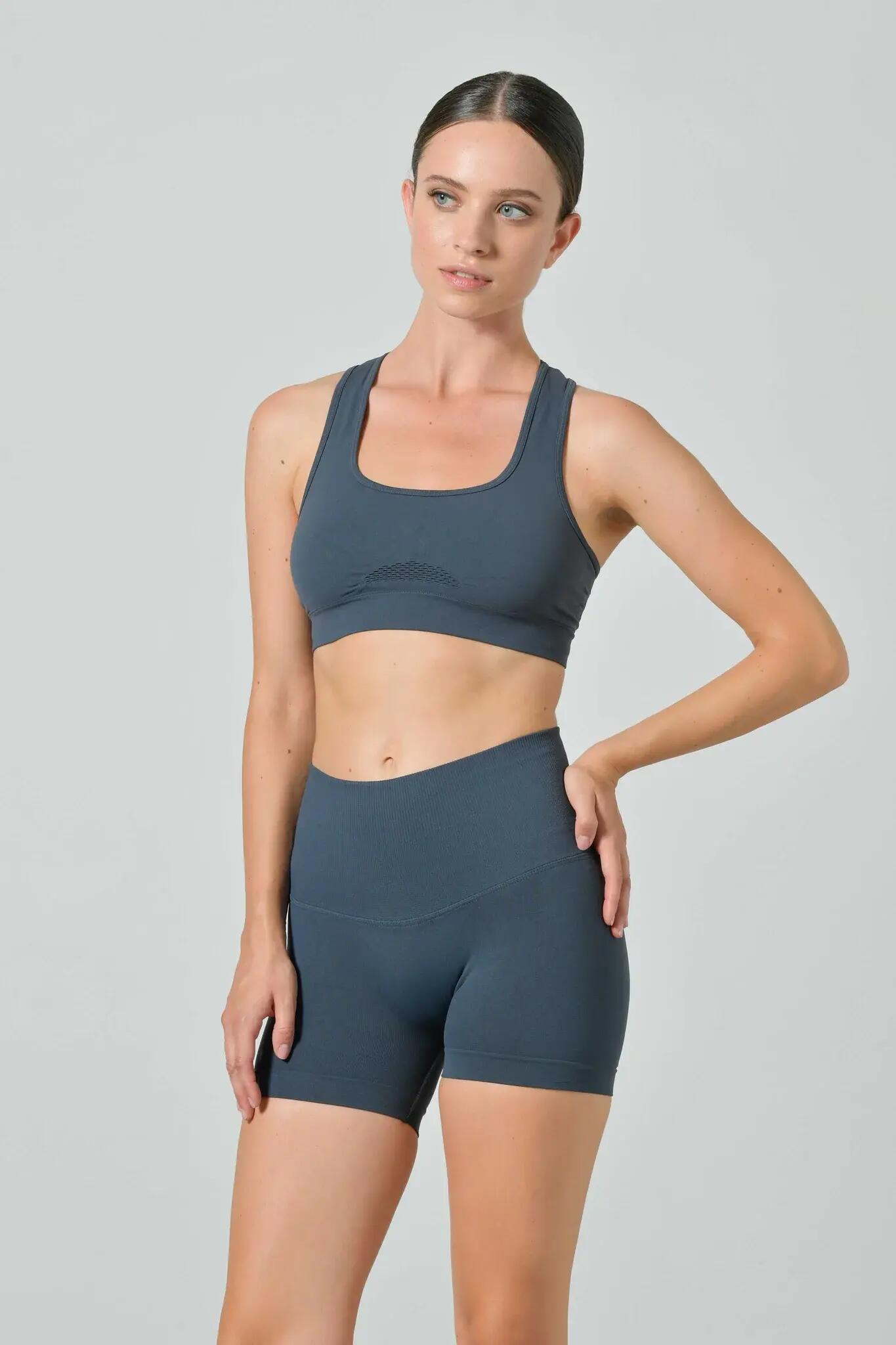 Dámské legíny Omm Yoga by Risalti Sculpt s vysokým pasem a push-up vzorem 3/5