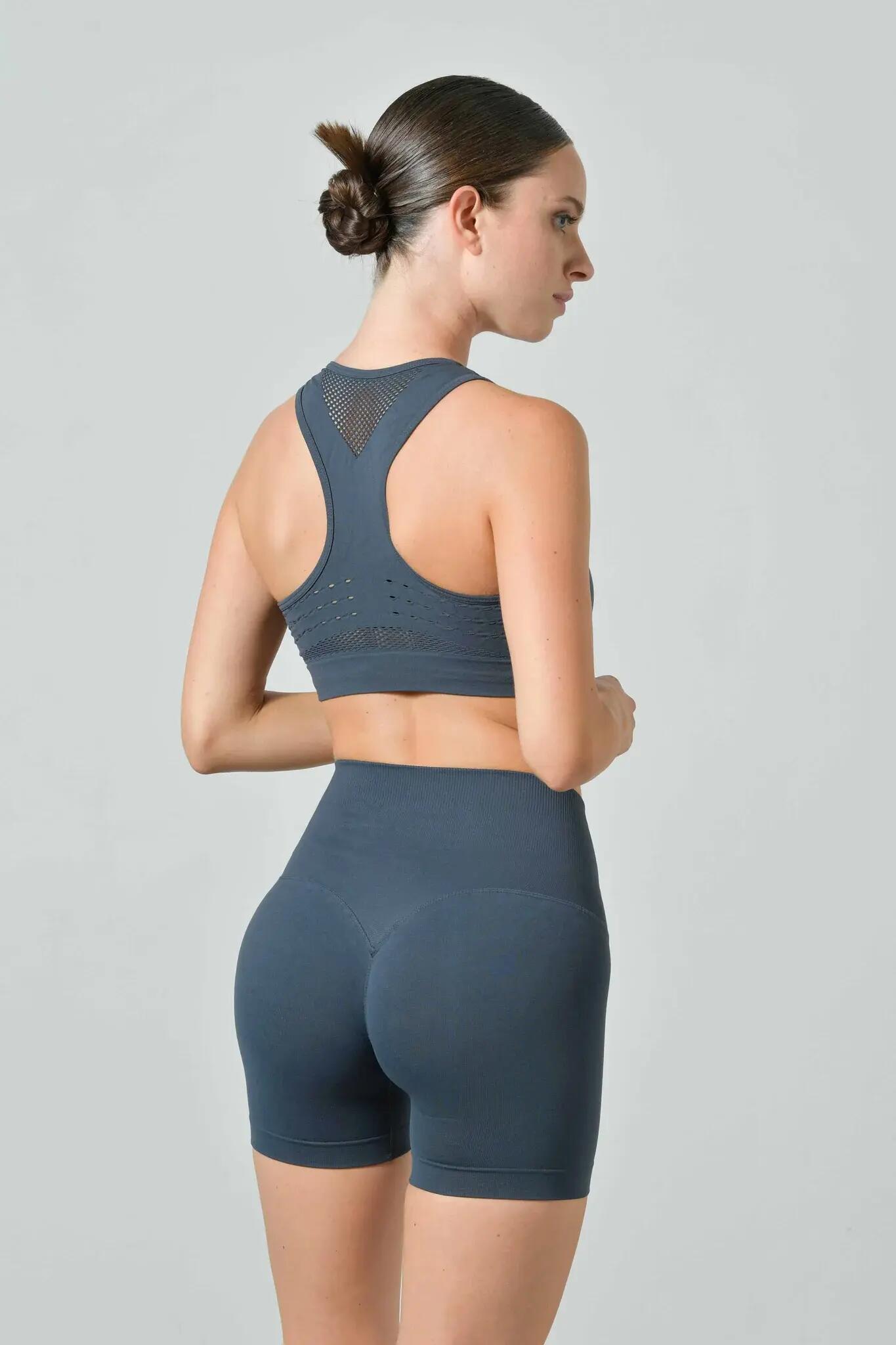 Dámské legíny Omm Yoga by Risalti Sculpt s vysokým pasem a push-up vzorem 2/5