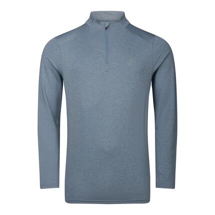 Tshirt Manches Longues À Col Montant Zippé POWER UP Homme (Orange Rouge)