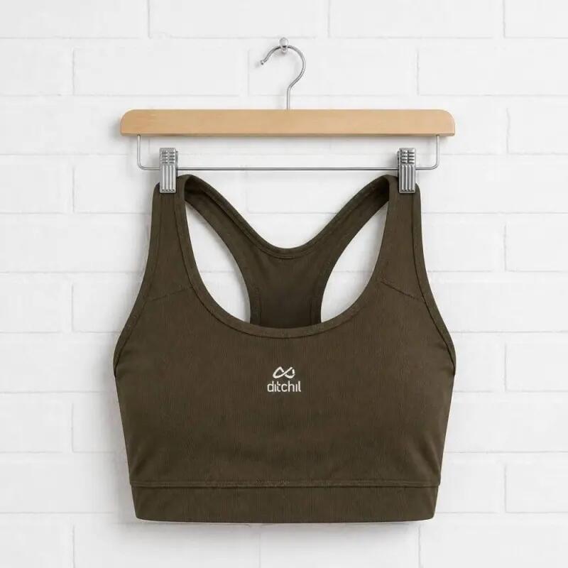 Top deportivo mujer - Relleno removible - Fire - Verde 3/4