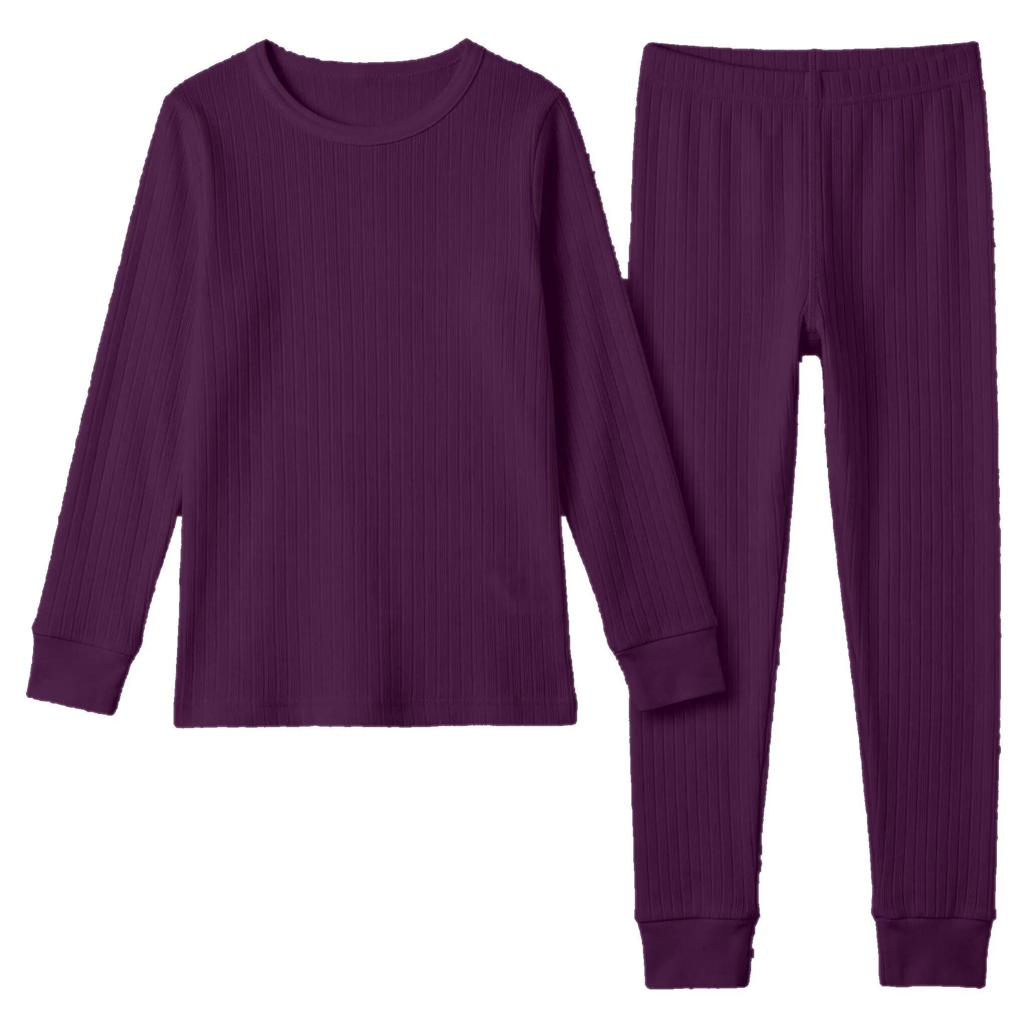 Kinder Funktionswäsche Set Jungen Mädchen Unterhemd Unterhose Feinripp warm 2/5