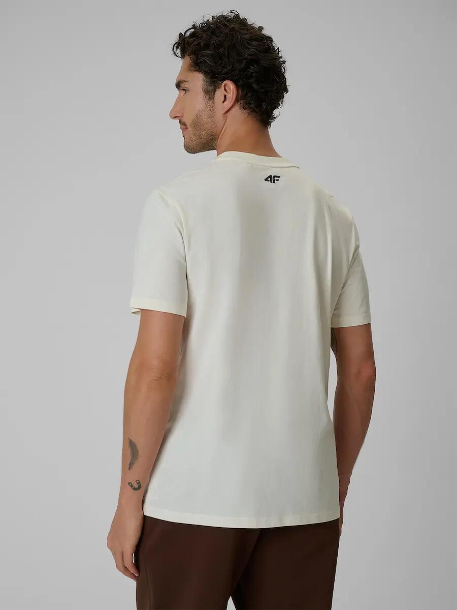 T-shirt regular z nadrukiem męski 4F 4FRSS26TTSHM4231 2/6