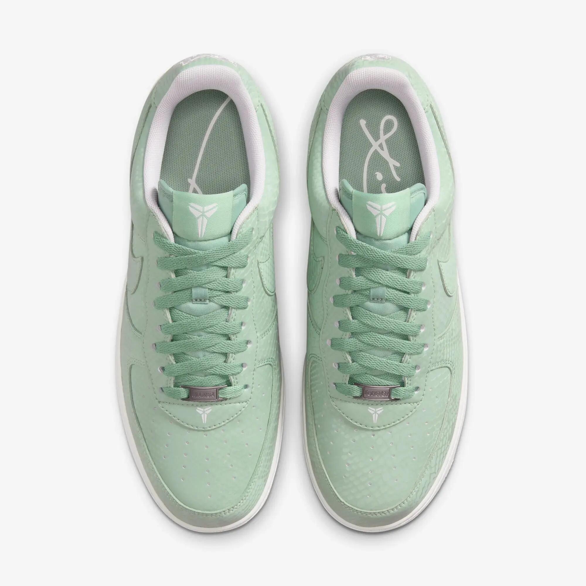 Nike x Kobe Bryant Air Force 1 Low Steam - Sneakers Uomo Low-Top Verde 4/5