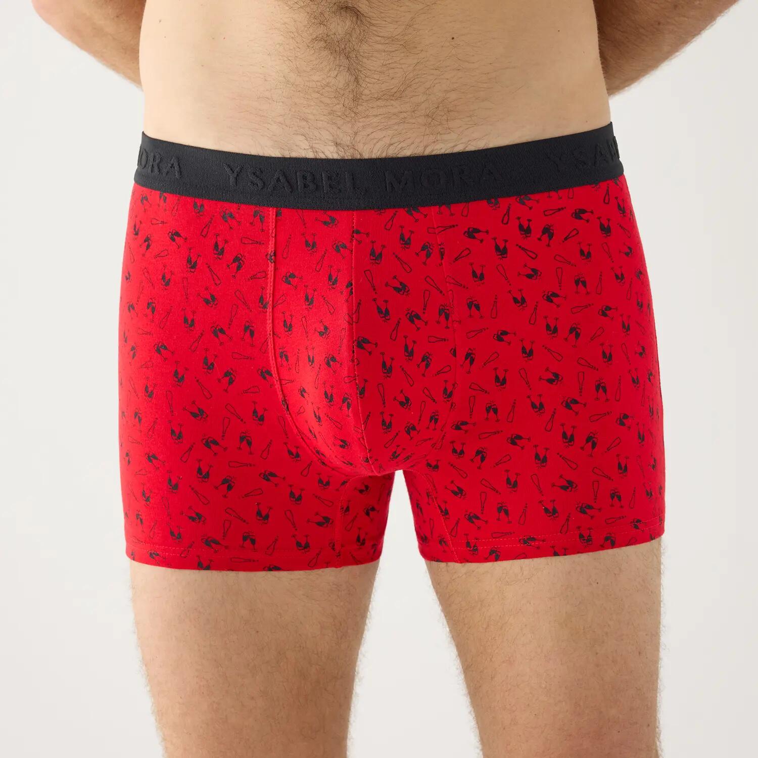 Calzoncillos bóxer algodón estampado copas de champagne 3/6