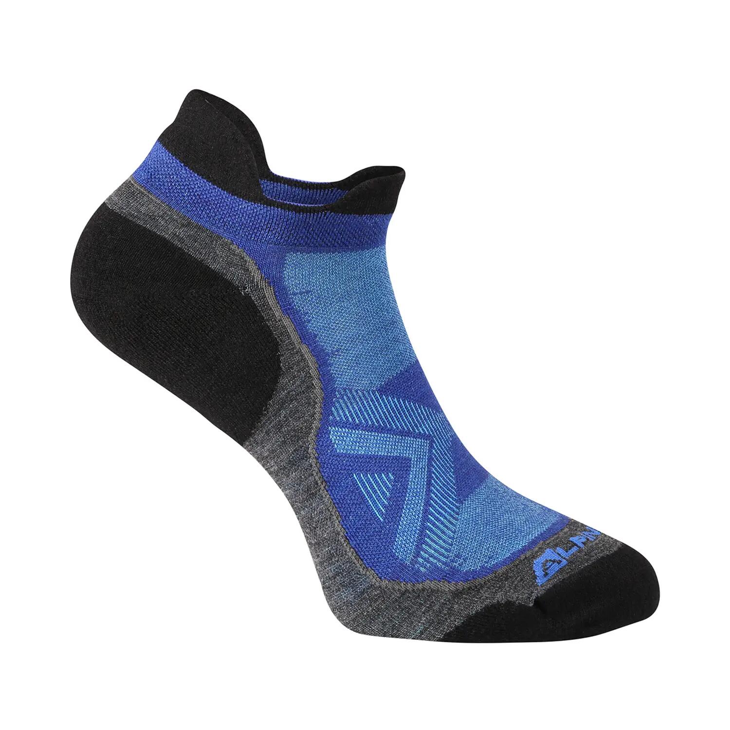 Calcetines tobilleros de lana merina WERDE unisex ALPINE PRO Azul 2/3