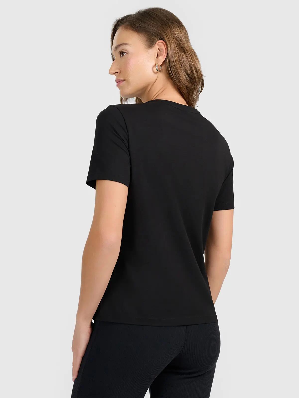 4F T-shirt regular gładki damski 8/8