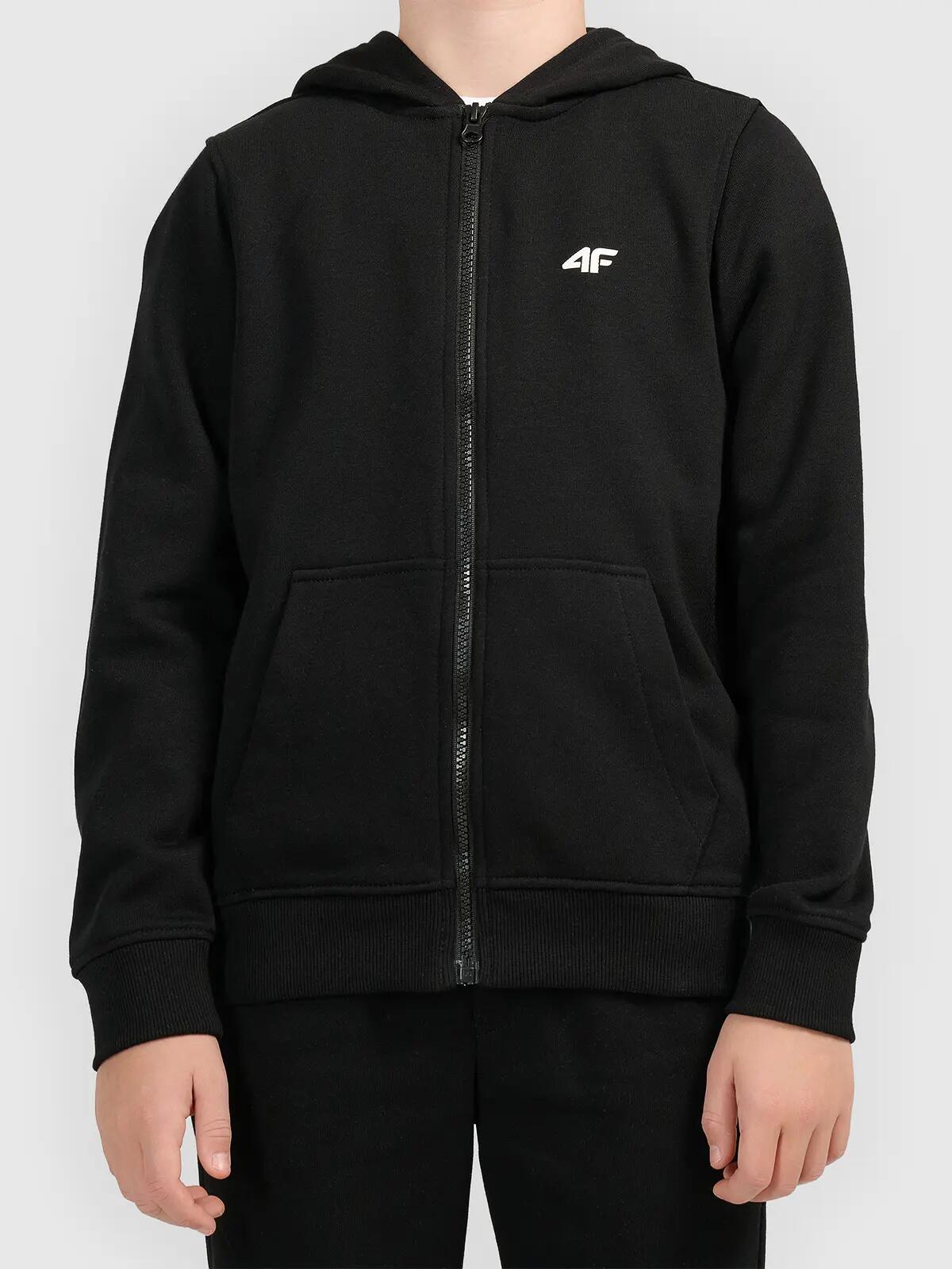 Bluza z kapturem rozpinana chłopięca 4F 4FJWMM00TSWSM2754 3/4