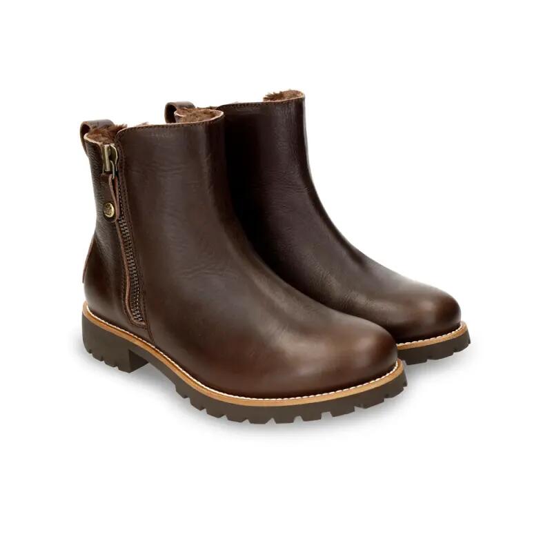 Botines Planos Mujer Panama Jack Fiore Trav Marrón 2/4