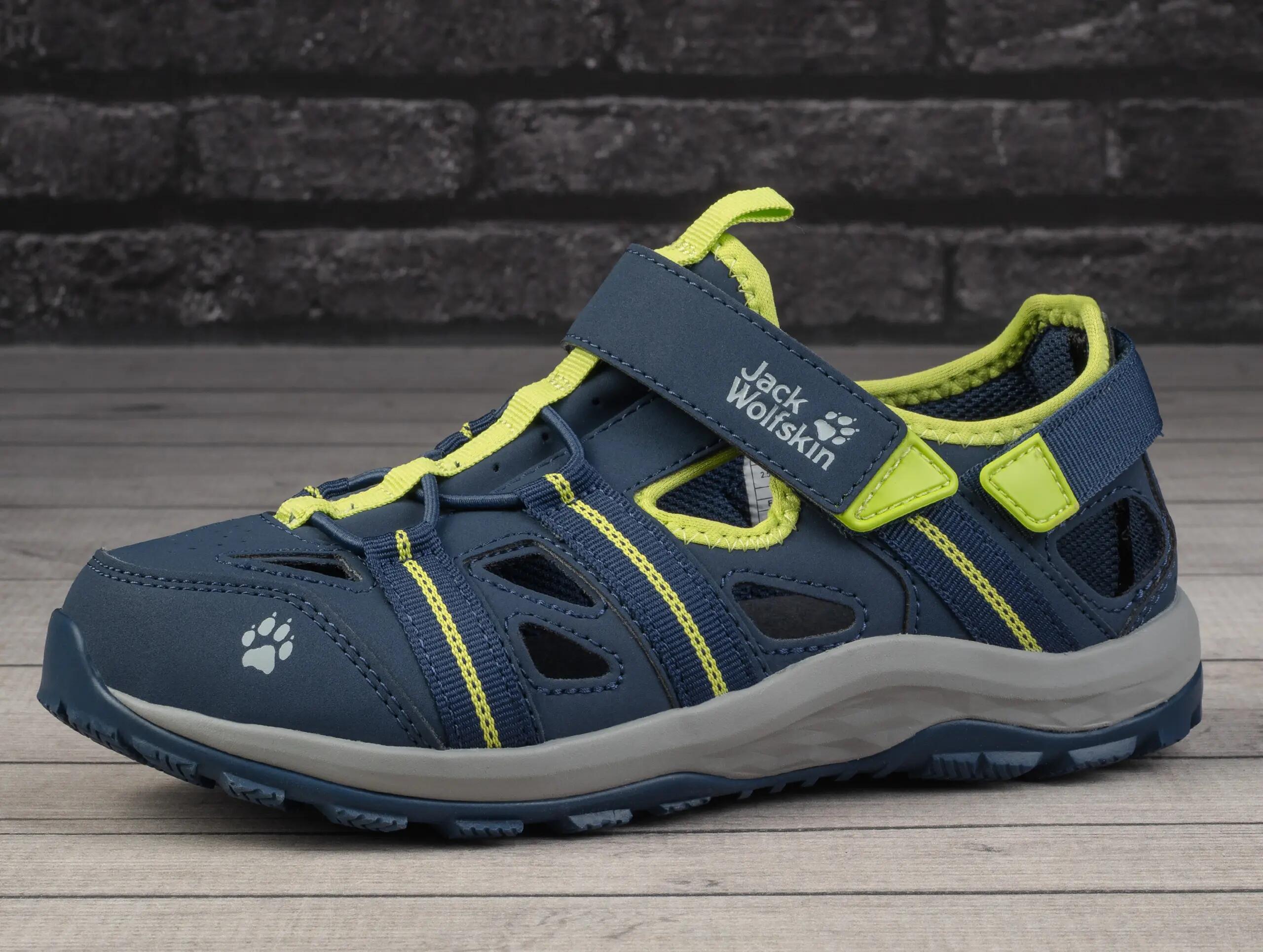 Sandały dziecięce sportowe na rzep Jack Wolfskin SUN CLIMBER 3/6