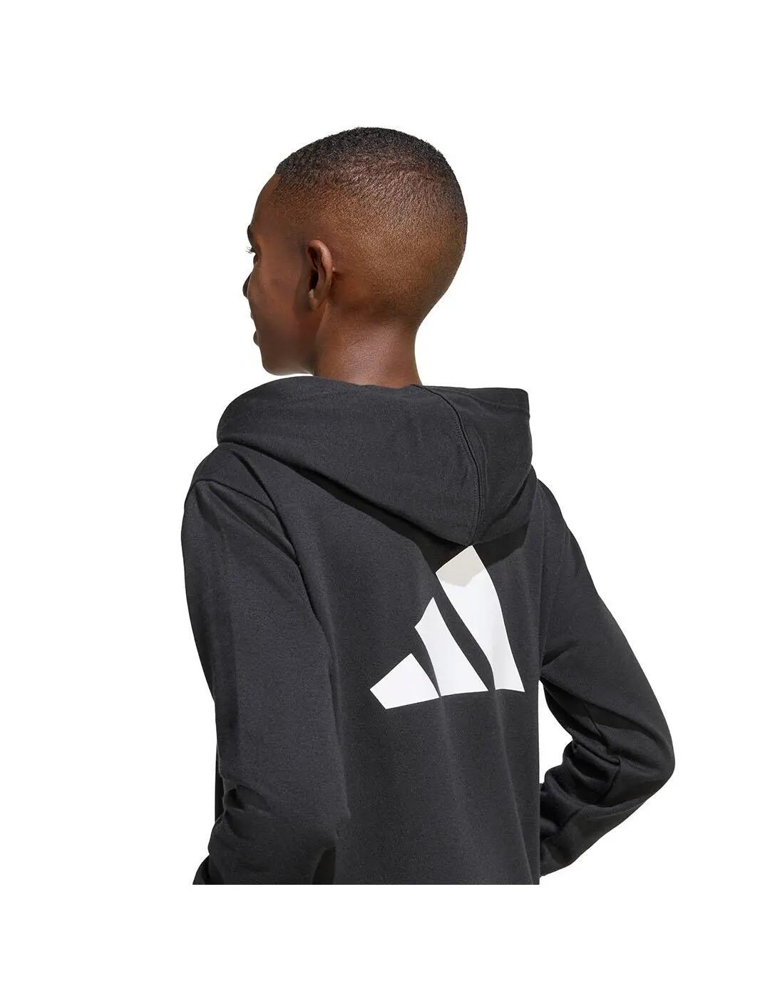 Sweatshirts polaires pour enfant Adidas Colorblock Noir. 5/5