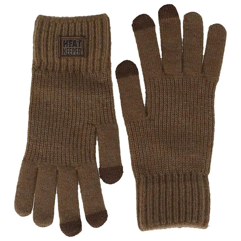 Geschenkset Herren - Mütze + Schlauchschal + Handschuhe - Dunkles Taupe meliert 5/6
