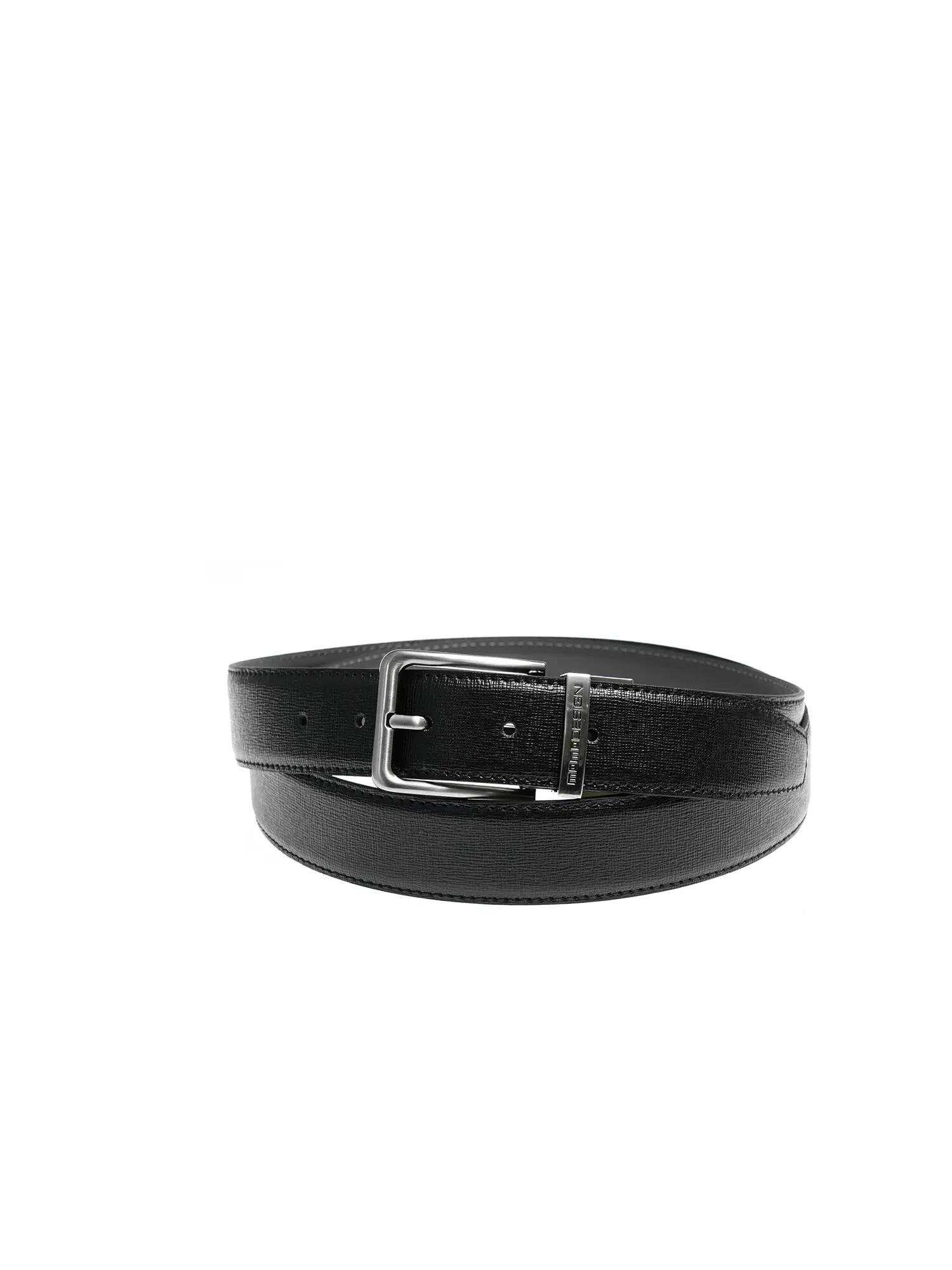 Curea Barbati Piele Naturala Neagra Fibbie Momo Design Made in Italy