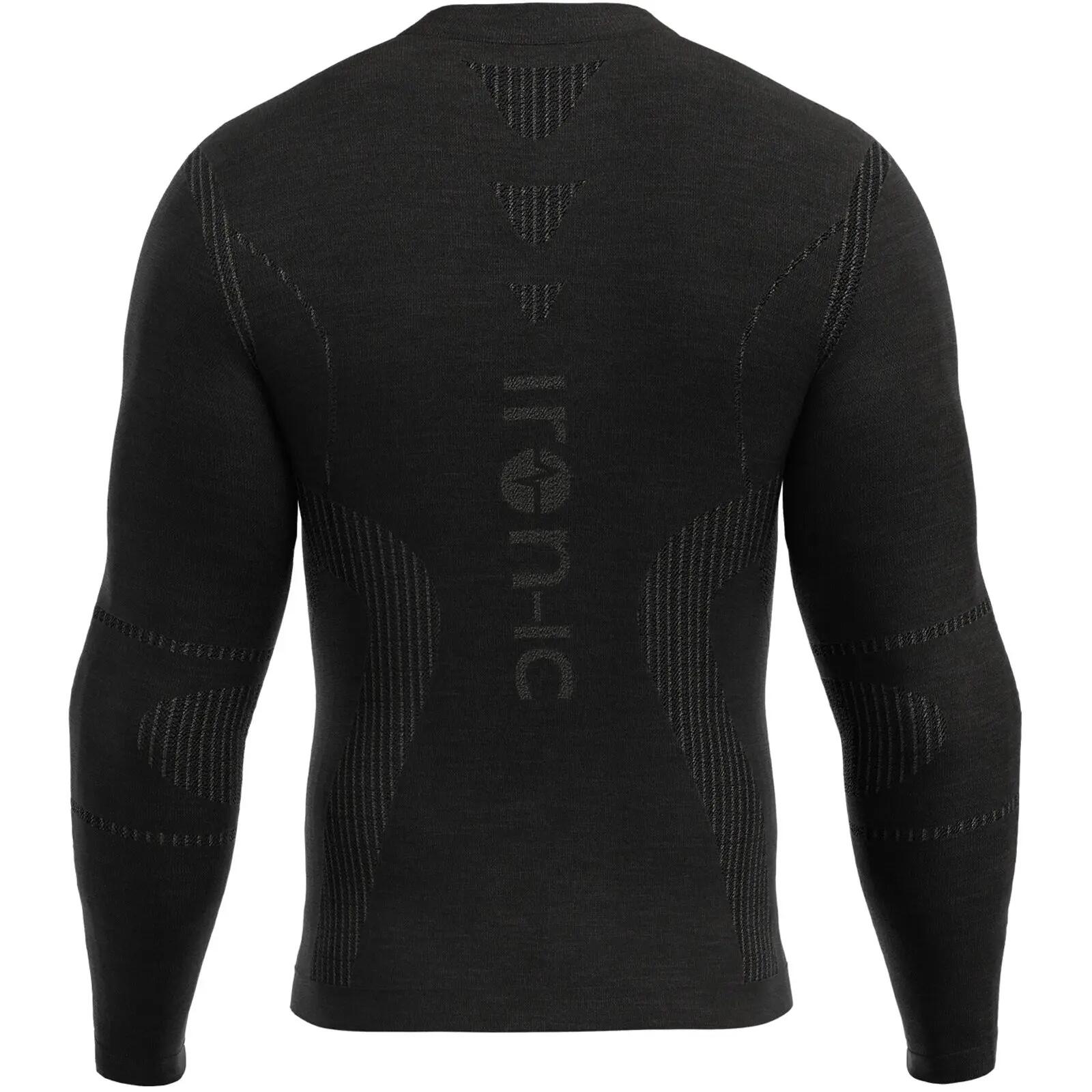 Langarmshirt Merino 40 Longsleeve 1/2 Zip Man black 2/2