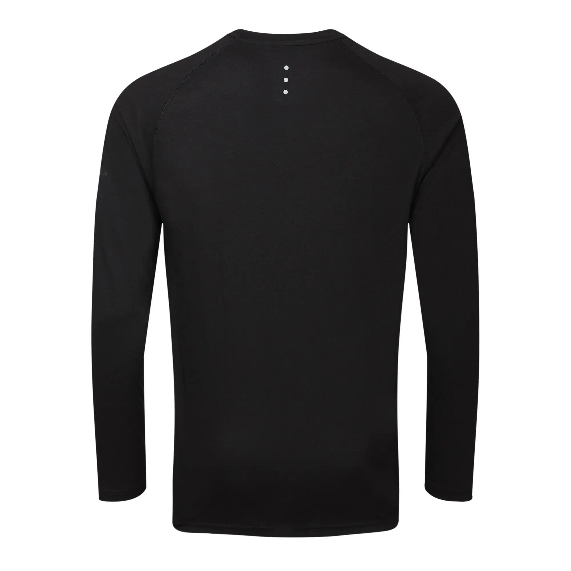 Heren Agile Tshirt met lange mouwen (Zwart) 2/5