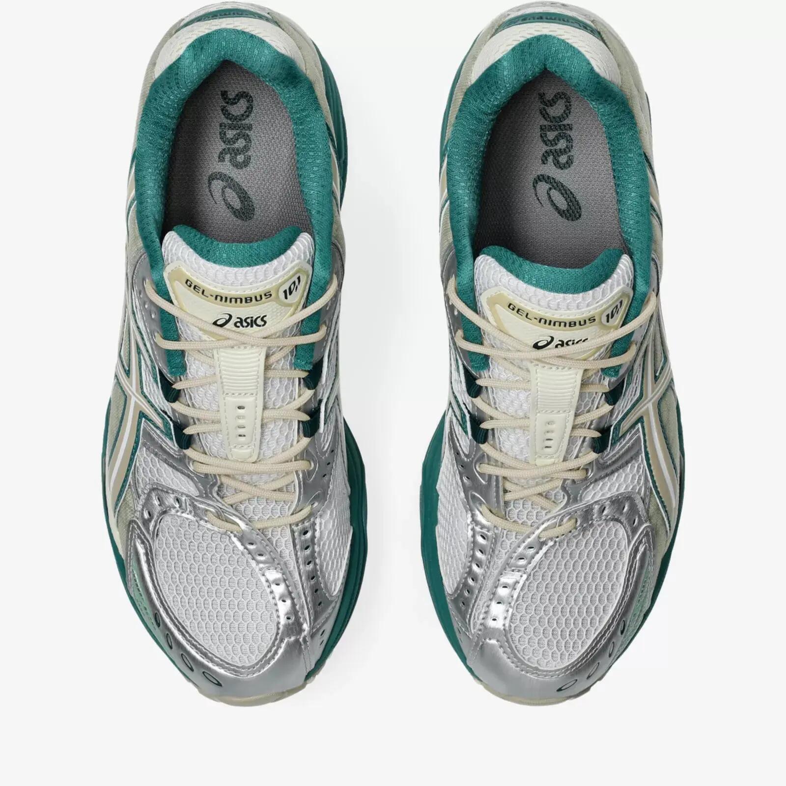 Pantofi alergare ASICS Gel-Nimbus 10.1 bărbați, alb, Rainy Lake 5/5
