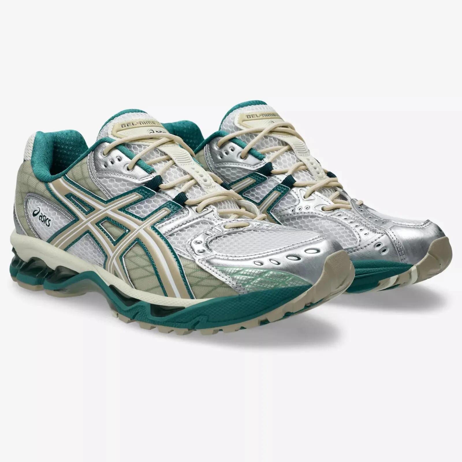 Pantofi alergare ASICS Gel-Nimbus 10.1 bărbați, alb, Rainy Lake 2/5