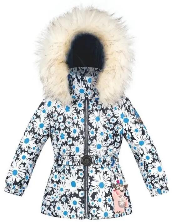 Veste de ski - Ski alpin - Bébé fille - À capuche - Blanche 1/1
