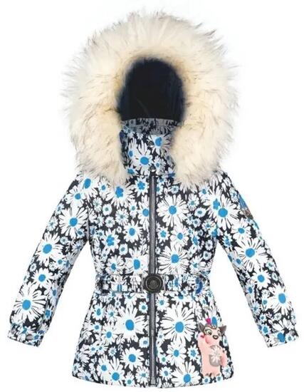 Veste de ski - Ski alpin - Bébé fille - À capuche - Blanche