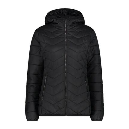 Damen Steppjacke mit Kapuze und diagonalen Nähten CMP