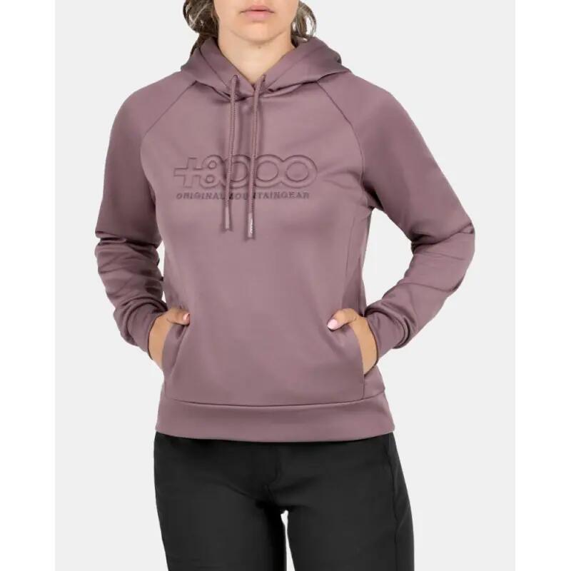 Sudadera - Mujer - Capucha y bolsillo - Bembi - Rosa 3/5
