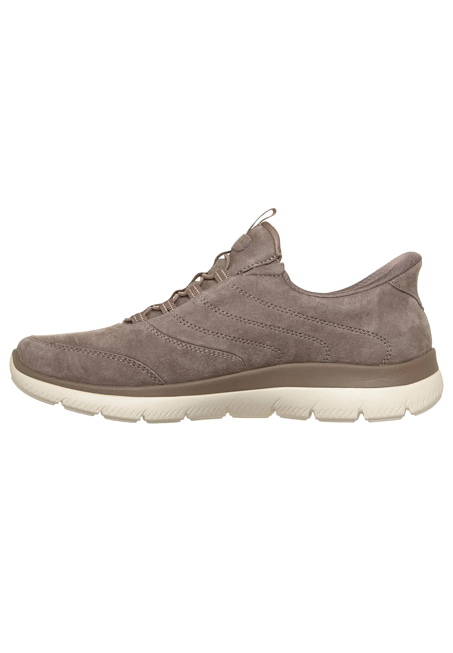 Skechers Summits Luxe Stride Sneaker Slip On Chocolate Taupe 4/6