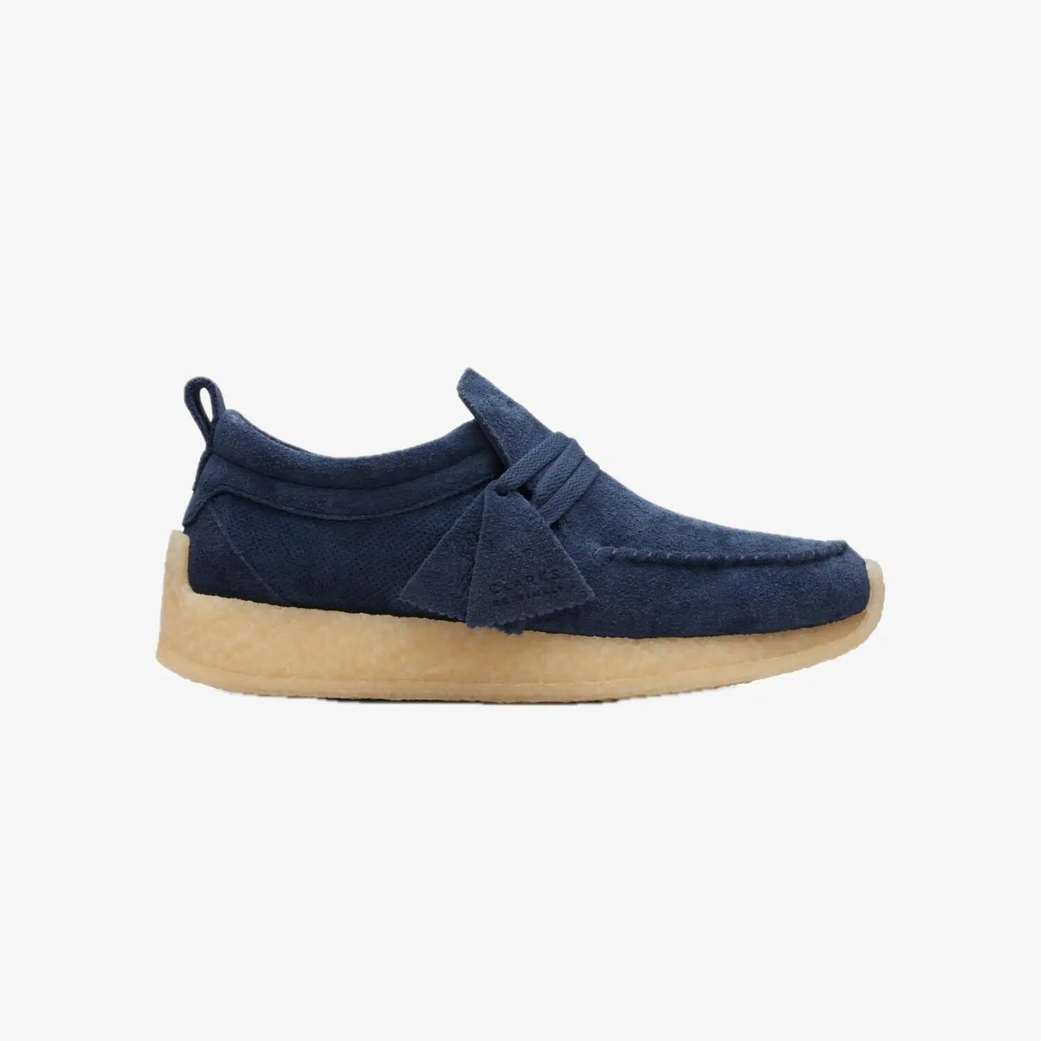 Pantofi Derby Clarks Maycliffe Dark Blue - talpă flexibilă și amortizare 3/4